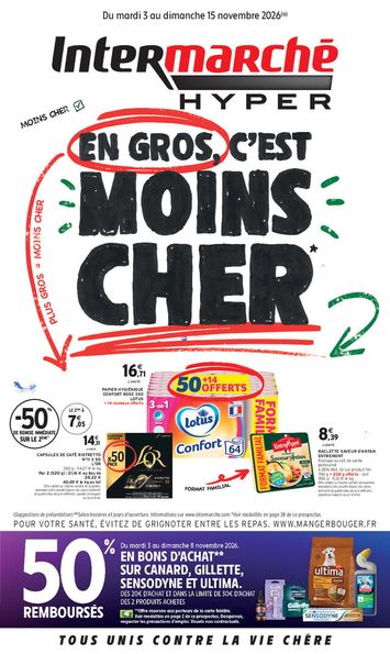 Catalogue Intermarché - Intermarché valable dès le 03/11 au 15/11 - page 1