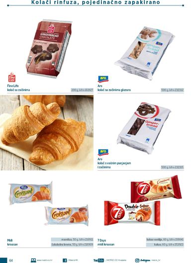 Katalog Metro - Metro - Poslovna rješenja - Doručak vrijedi od 01.01. do 31.12. - stranica 64