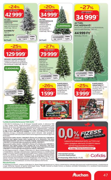 Akciós újság Auchan - Auchan Hipermarket érvényes 10.22.-tól 11.25.-ig - 47 oldal