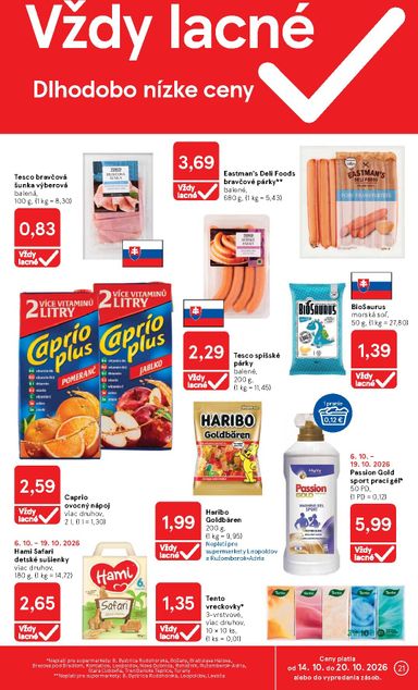 Leták Tesco - Tesco supermarket od 14.10. do 20.10. - strana 21