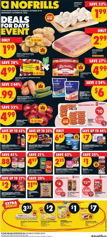Flyer No Frills - No Frills valid since 10-22 until 10-28 - page 1