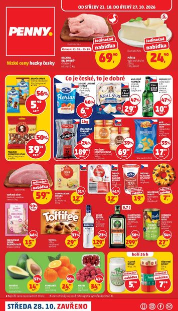 Leták PENNY Česko - PENNY Česko od 21.10. do 27.10. - strana 1