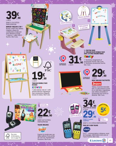 Catalogue E.Leclerc - E.Leclerc - Jouets de Noël valable dès le 20/10 au 05/12 - page 41