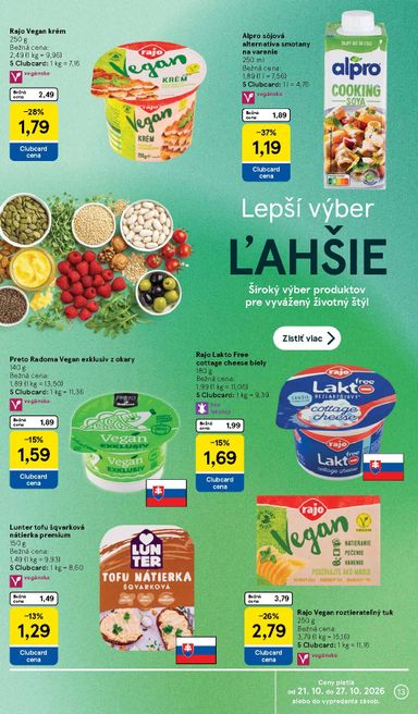 Leták Tesco - Tesco supermarket od 21.10. do 27.10. - strana 13