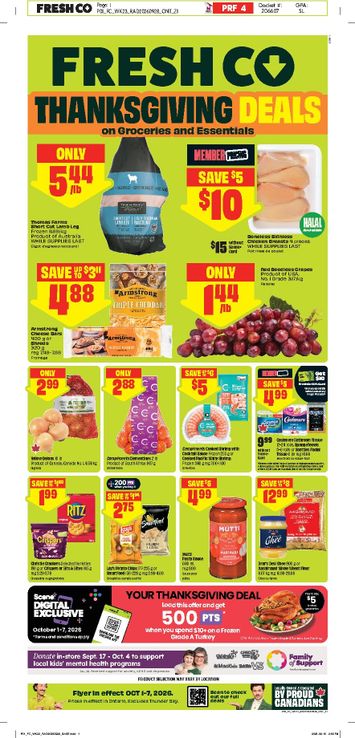 Flyer FreshCo - Freshco valid since 10-01 until 10-07 - page 1