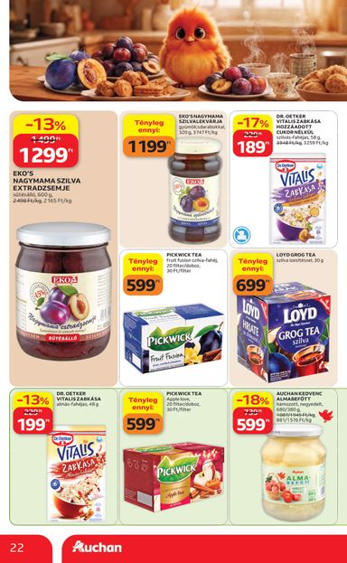 Akciós újság Auchan - Auchan Hipermarket érvényes 10.22.-tól 10.28.-ig - 22 oldal
