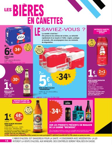 Catalogue E.Leclerc - E.Leclerc - Foire à la bière valable dès le 13/10 au 24/10 - page 14