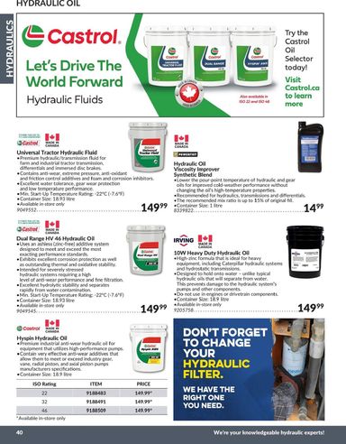 Flyer Princess Auto - Princess Auto - Hydraulics valid since 04-21 until 12-31 - page 43