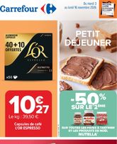 Carrefour - Petit Déjeuner valable à partir de du mardi 03/11/2026