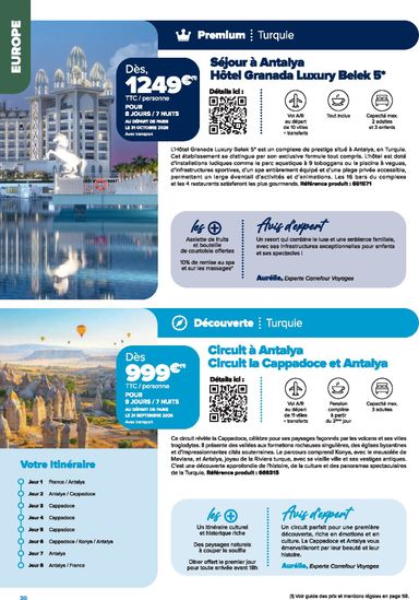 Catalogue Carrefour Market - Carrefour Market - Voyages valable dès le 22/01 au 31/12 - page 20