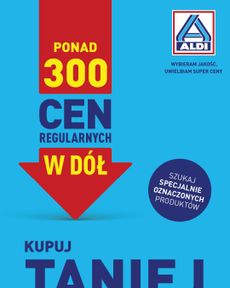ALDI - Ceny regularne w dół!