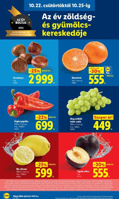 Akciós újság Lidl - Lidl érvényes 10.22.-tól 10.28.-ig - 10 oldal