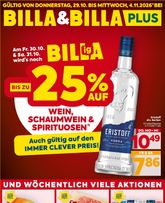 BILLA-Flugblatt gültig ab Donnerstag 29.10.