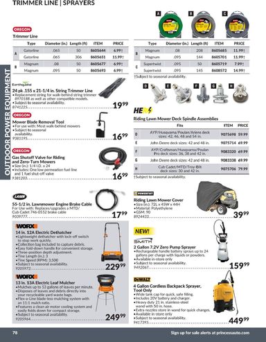 Flyer Princess Auto - Princess Auto - Outdoor Power Equipment valid since 04-21 until 12-31 - page 30