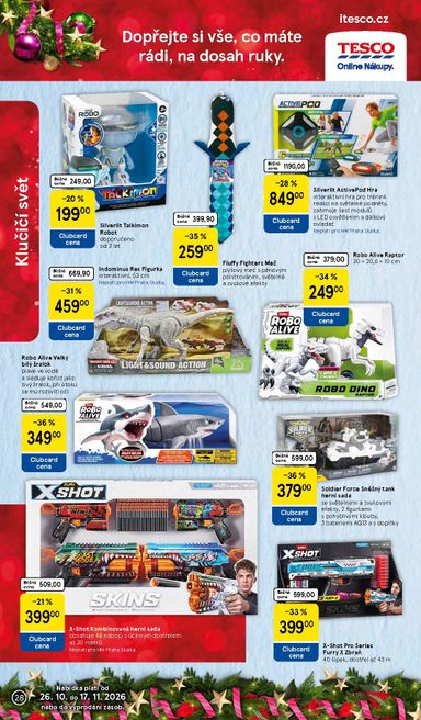 Leták Tesco - Tesco - Vánoční katalog hraček od 26.10. do 17.11. - strana 28