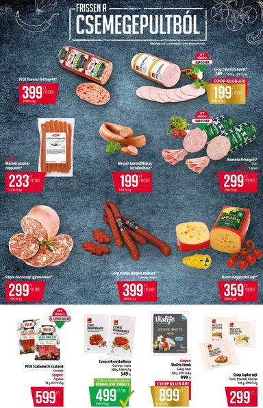 Akciós újság Coop - Coop - Tisza érvényes 10.29.-tól 11.04.-ig - 2 oldal