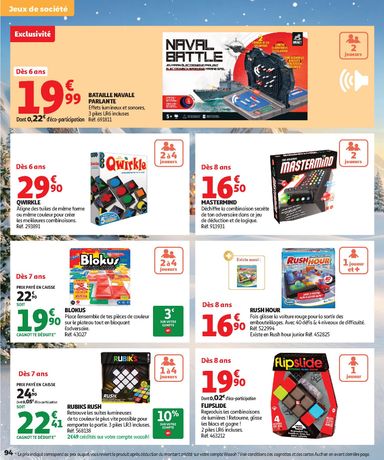 Folder Auchan - Auchan - Jouets de Noël van 16/10 tot 06/12 - side 94