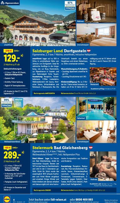 Lidl-Flugblatt - Lidl - Reise-Highlights gültig ab 14.10. bis 15.11. - seite 6