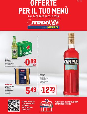 Volantino METRO - Metro - Merano e Brunico valido dal 24/09 al 07/10 - pagina 1