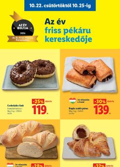 Lidl akciós újság, érvényes csütörtöktől 10.22.