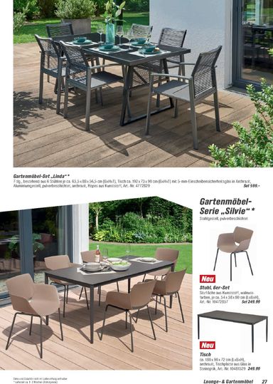 Prospekt toom - Toom - Gartenmöbel & Solar-Leuchten gültig ab 01.03. bis 31.12. - seite 27