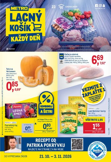 Leták METRO - Metro - Maloobchod od 21.10. do 03.11. - strana 1