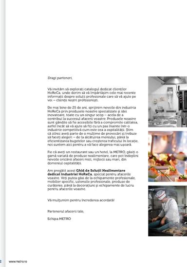 Catalogul Metro - Metro - Echipamente Profesionale pentru HoReCa de la 01.01. până la 31.12. - pagina 2
