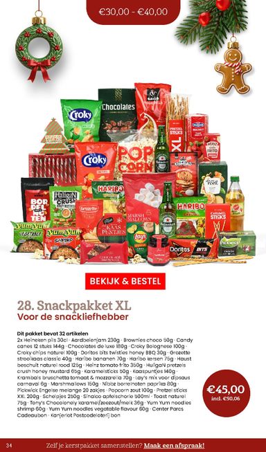 Folder Makro - Makro - Kerstpaketten catalogus van 20-10 tot 31-12 - side 34