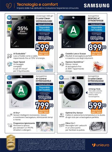 Volantino Unieuro - Unieuro - Speciale Asciugatura valido dal 16/10 al 01/11 - pagina 14