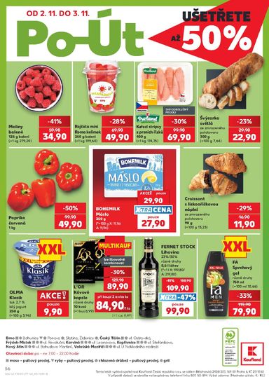 Leták Kaufland - Kaufland - Brno od 29.10. do 03.11. - strana 56