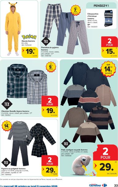Folder Carrefour - Carrefour Hypermarchés van 28/10 tot 09/11 - side 33