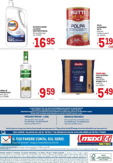 Volantino METRO - Metro - Merano e Brunico valido dal 22/10 al 04/11 - pagina 40