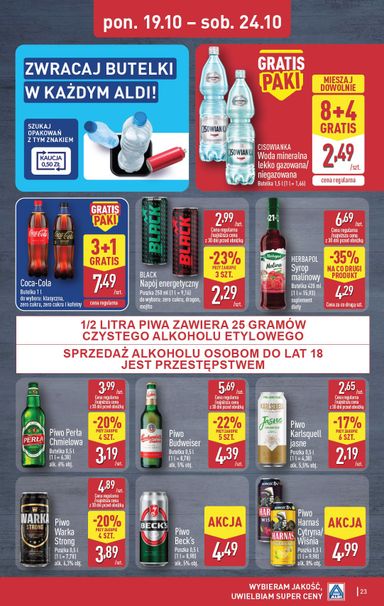 Gazetka ALDI - ALDI od 19.10. do 24.10. - strona 23