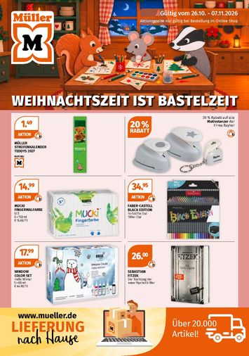 Prospekt Müller - Müller - Schreibwaren gültig ab 26.10. bis 07.11. - seite 1