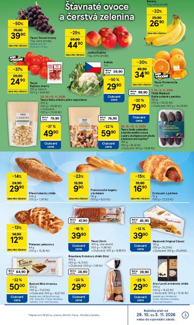 Leták Tesco - Tesco supermarket od 29.10. do 03.11. - strana 3