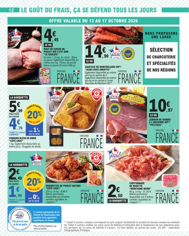 Catalogue E.Leclerc - E.Leclerc - Nos promos du moment valable dès le 13/10 au 24/10 - page 12