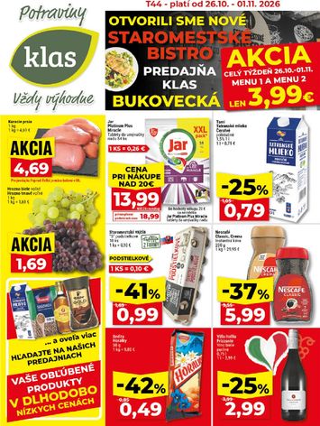 Leták Klas - Klas od 26.10. do 01.11. - strana 1