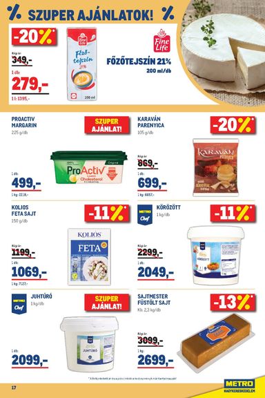 Akciós újság Metro - Metro érvényes 10.01.-tól 10.31.-ig - 17 oldal