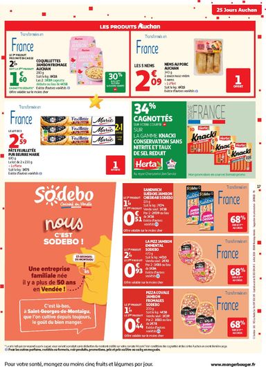 Catalogue Auchan - Auchan - 25 jours valable dès le 27/10 au 31/10 - page 17