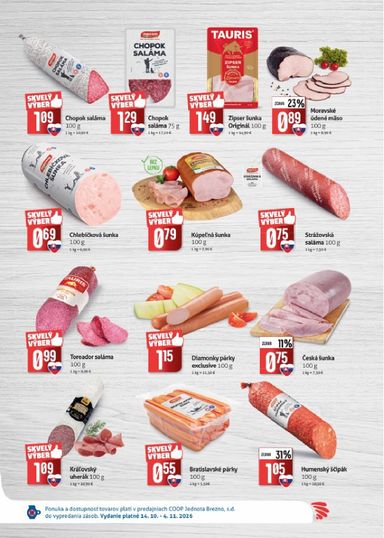 Leták COOP Jednota - COOP Jednota - Brezno od 14.10. do 04.11. - strana 2
