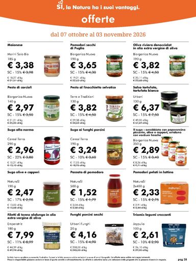 Volantino NaturaSì - NaturaSì valido dal 07/10 al 03/11 - pagina 28