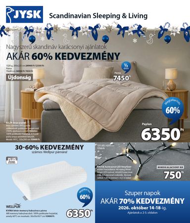 Akciós újság JYSK - JYSK érvényes 10.14.-tól 11.29.-ig - 2 oldal