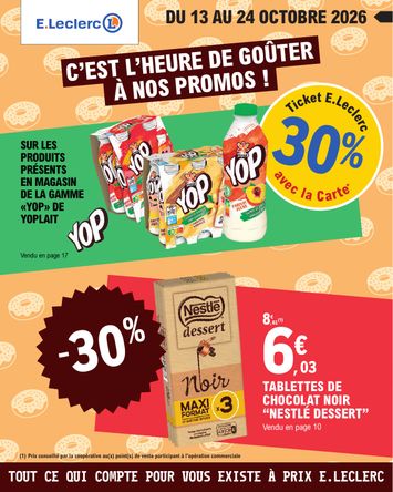 Catalogue E.Leclerc - E.Leclerc - Nos promos du moment valable dès le 13/10 au 24/10 - page 1