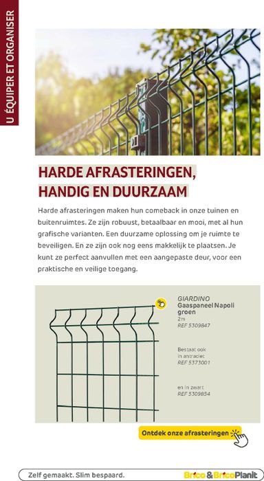 Folder Brico - Brico - Tuin catalogus van 01/03 tot 31/12 - side 260