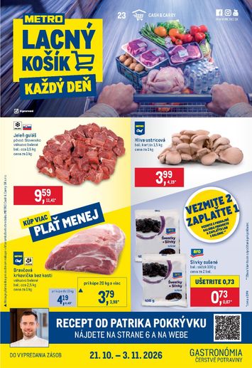 Leták METRO - Metro - Gastronómia od 21.10. do 03.11. - strana 1