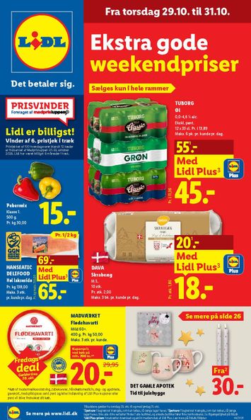 Brochurer Lidl - Lidl gyldig fra 25.10. til 31.10. - side 1