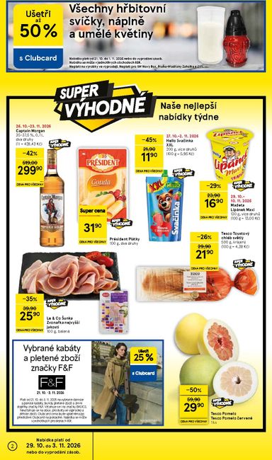 Leták Tesco - Tesco supermarket od 29.10. do 03.11. - strana 2