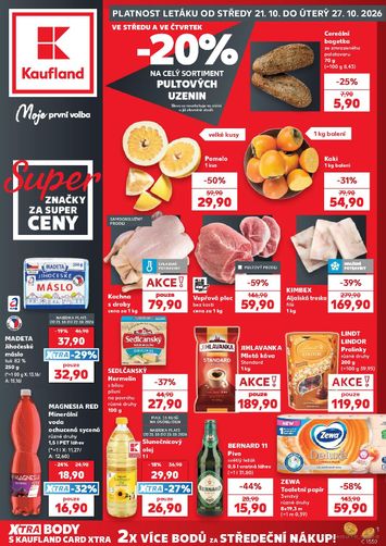 Leták Kaufland - Kaufland - Praha 4 od 21.10. do 27.10. - strana 1
