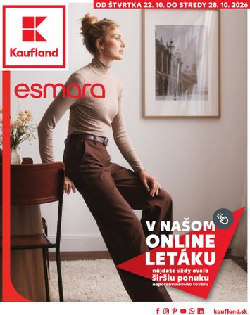 Leták Kaufland - Kaufland - Spotrebné zboží od 22.10. do 28.10. - strana 1
