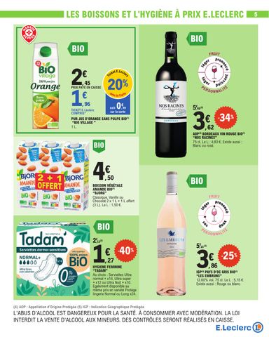 Catalogue E.Leclerc - E.Leclerc - Nos promos du moment valable dès le 13/10 au 24/10 - page 5